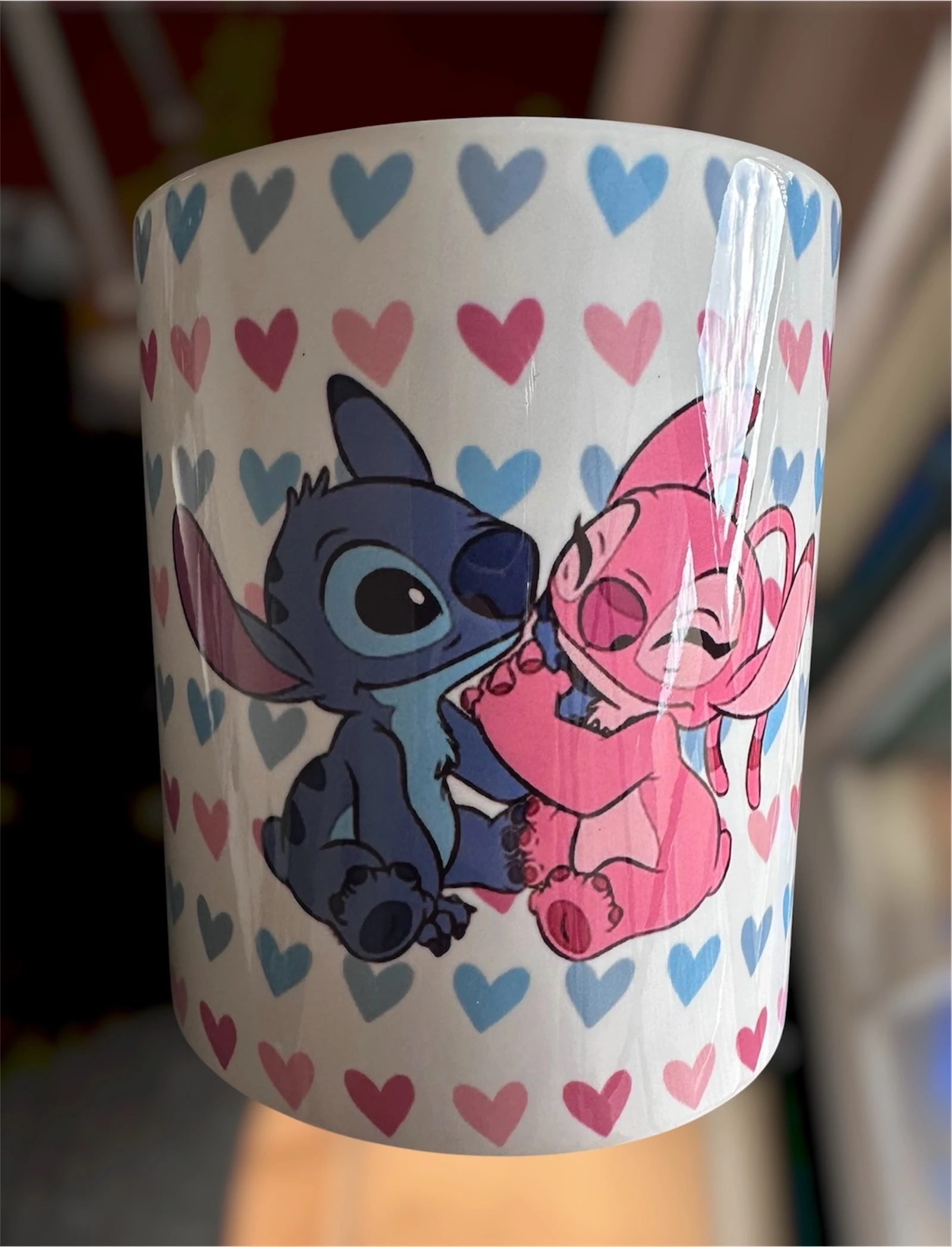 Caneca Stitch & Angel hearts